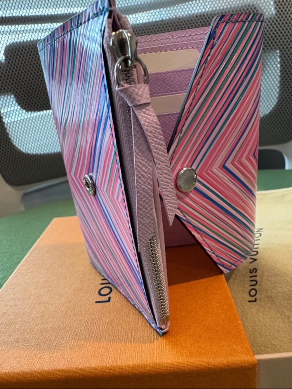 Louis Vuitton Tropical Epi Leather Striped Compact Wallet - Picture 6 of 8